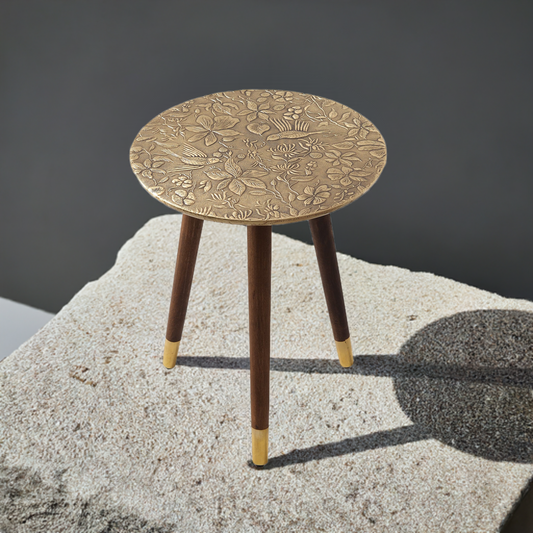 Brass Cladding Side Table