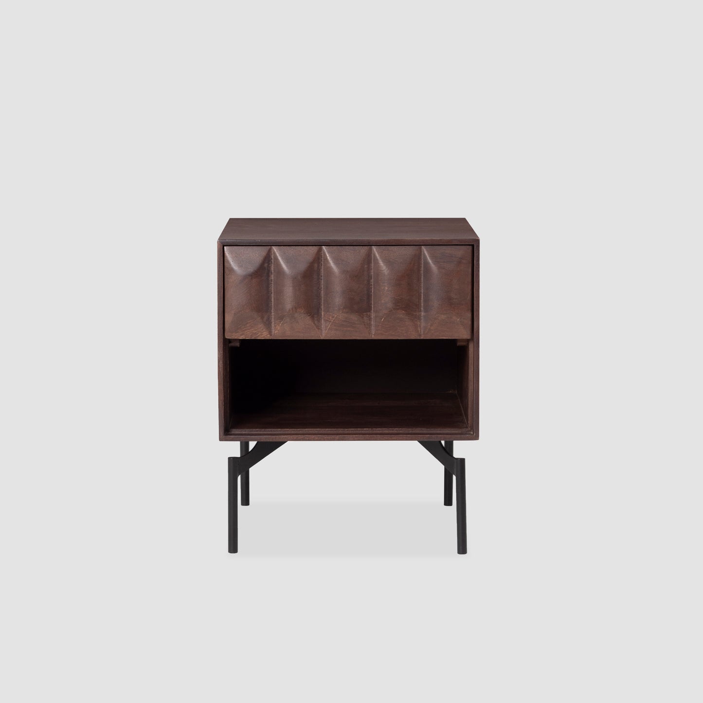 Modern Walnut Bedside Table