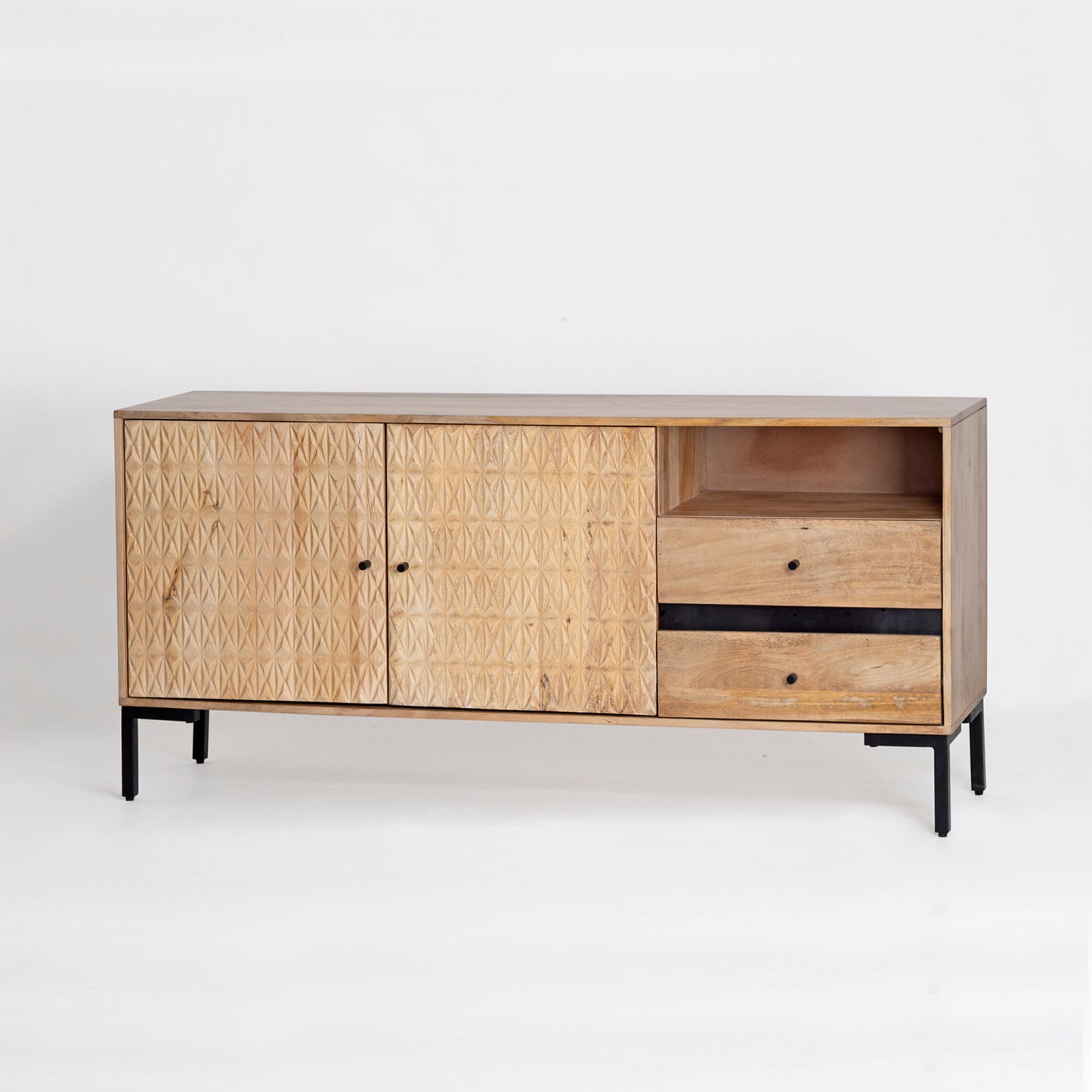 Handcrafted Mango Wood Sideboard