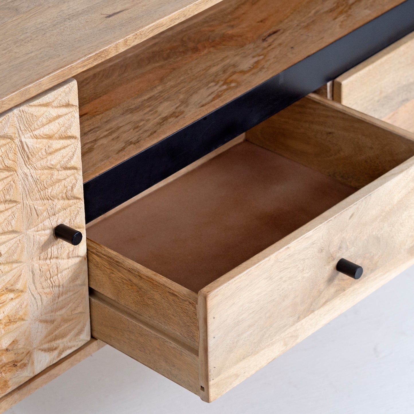 TV Unit with Drawers & Open Shelf