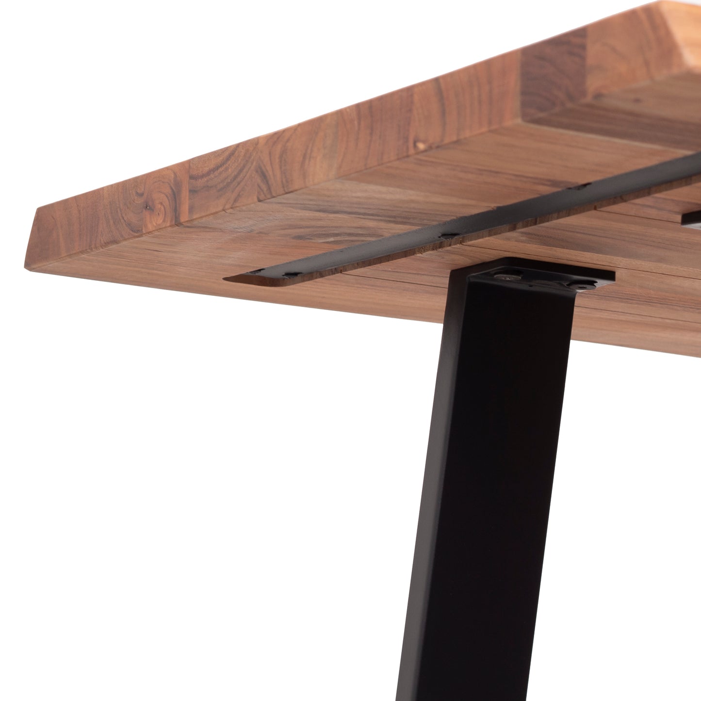 Industrial Solid Wood Bar Table
