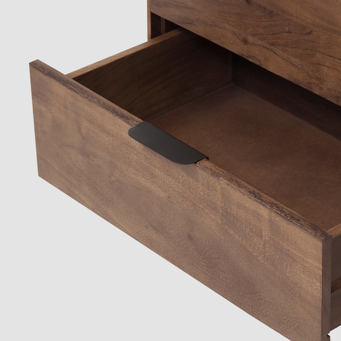 Modern Walnut Wood Bedside Table