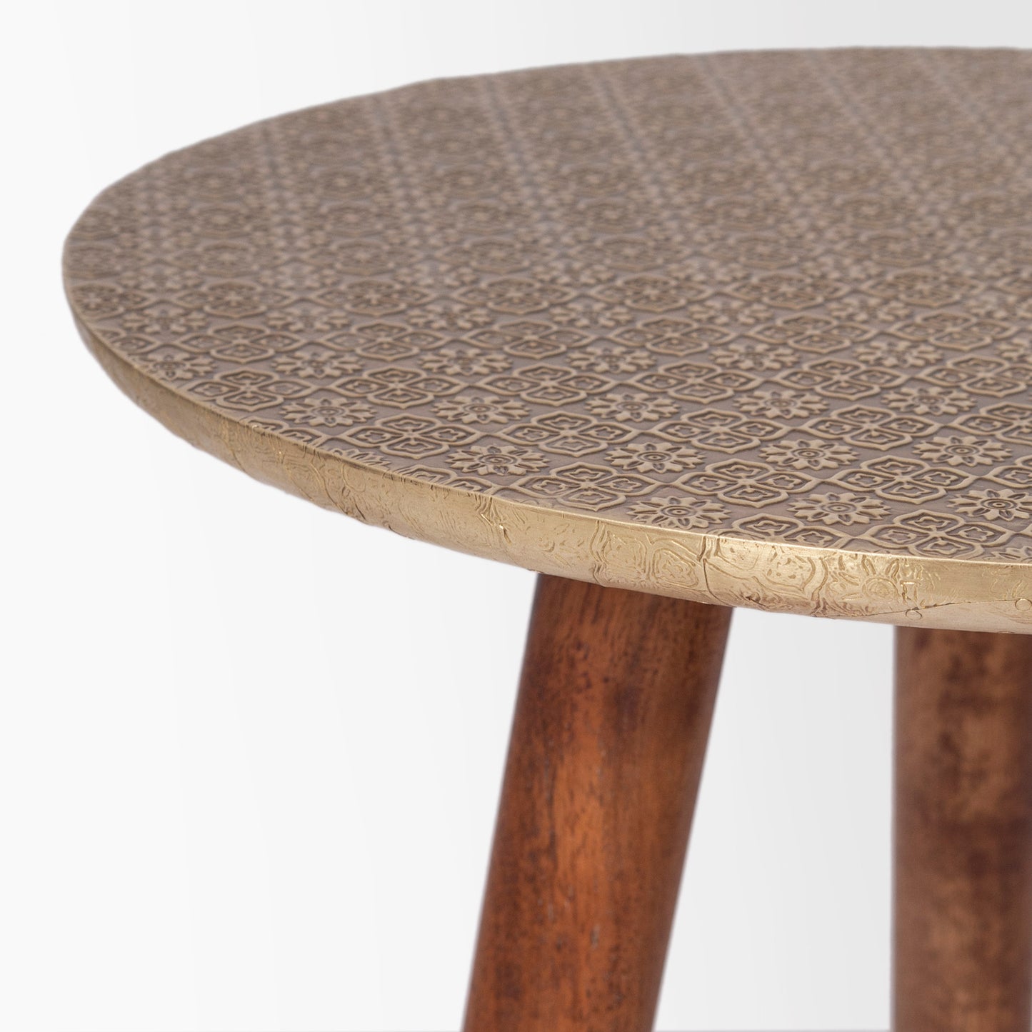 Metal Cladding Side Table
