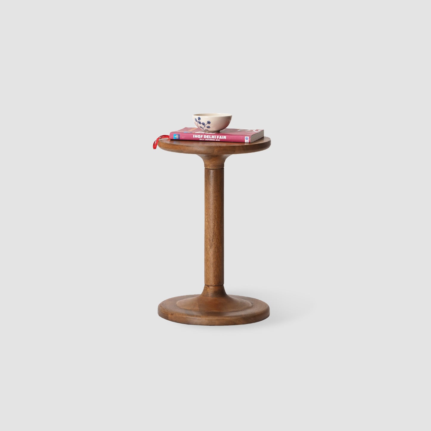 Solid Mango Wood Pedestal Table