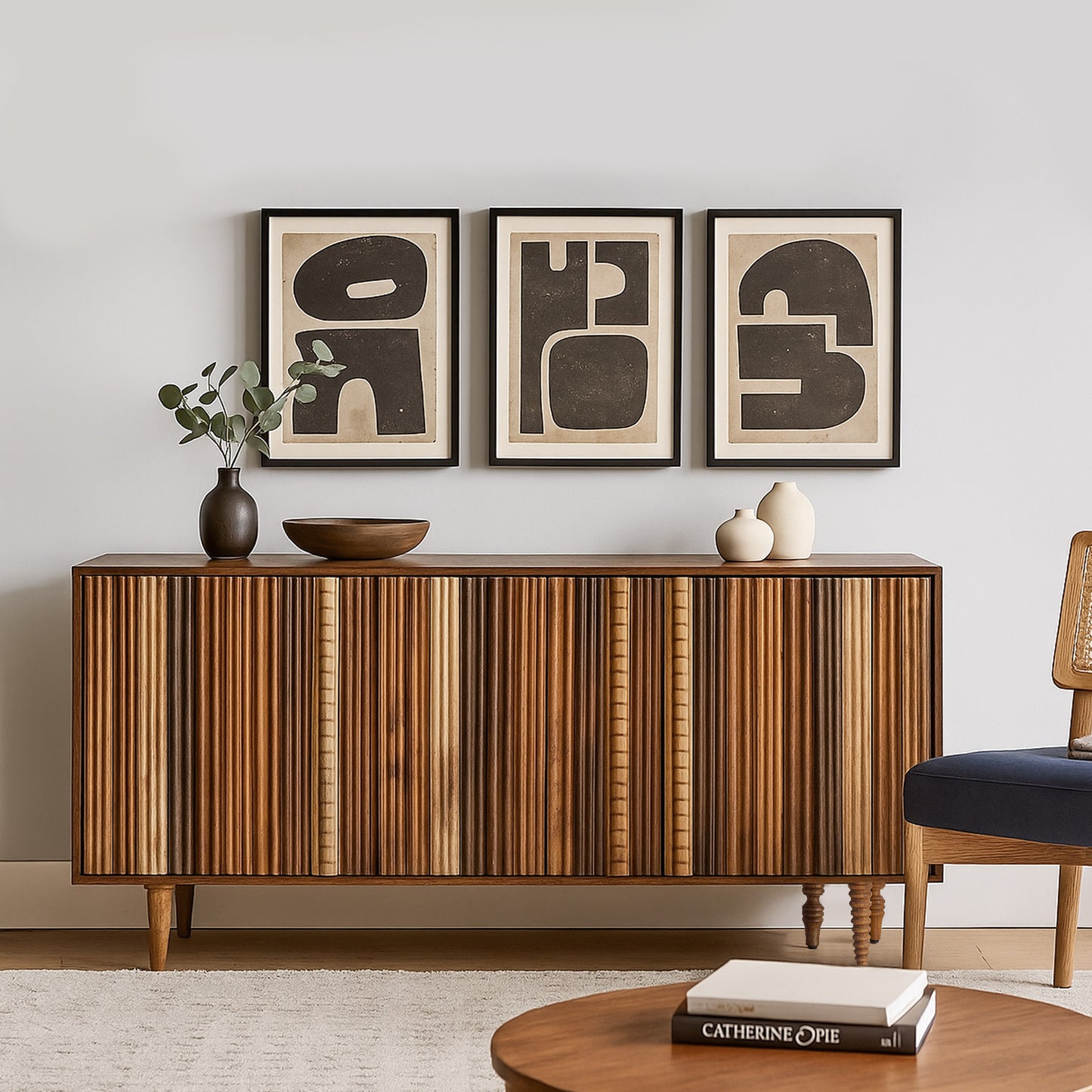Artistry in Every Grain Sideboard