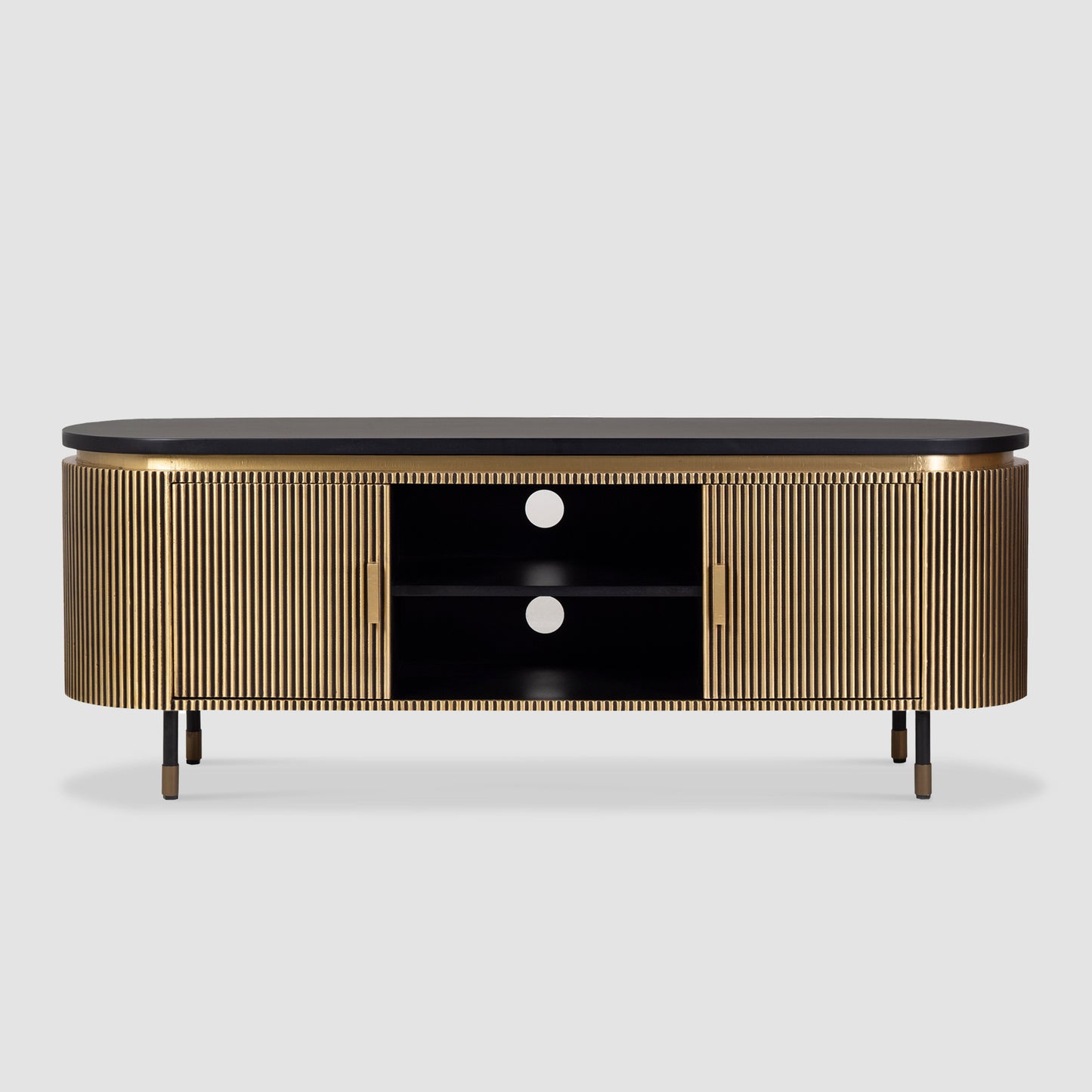 Gold & Black TV Cabinet
