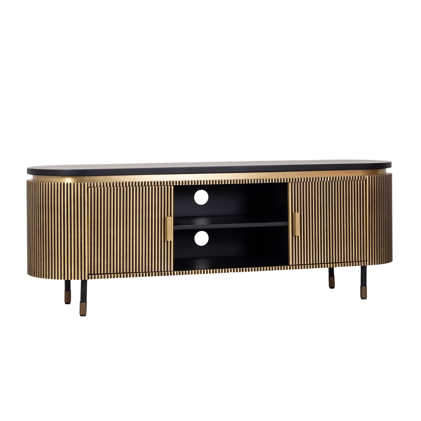 Gold & Black TV Cabinet