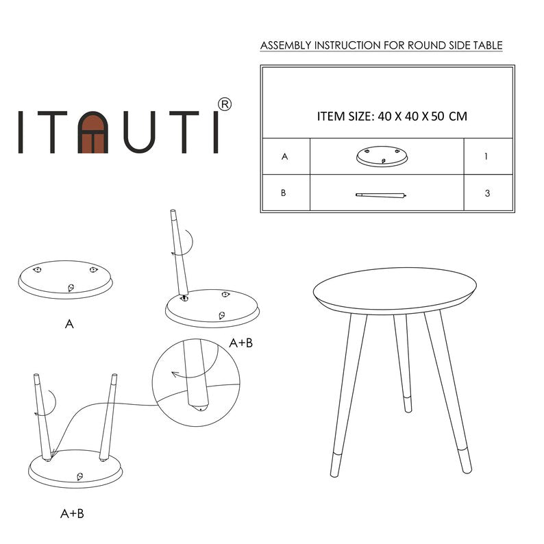 Metal Cladding Side Table