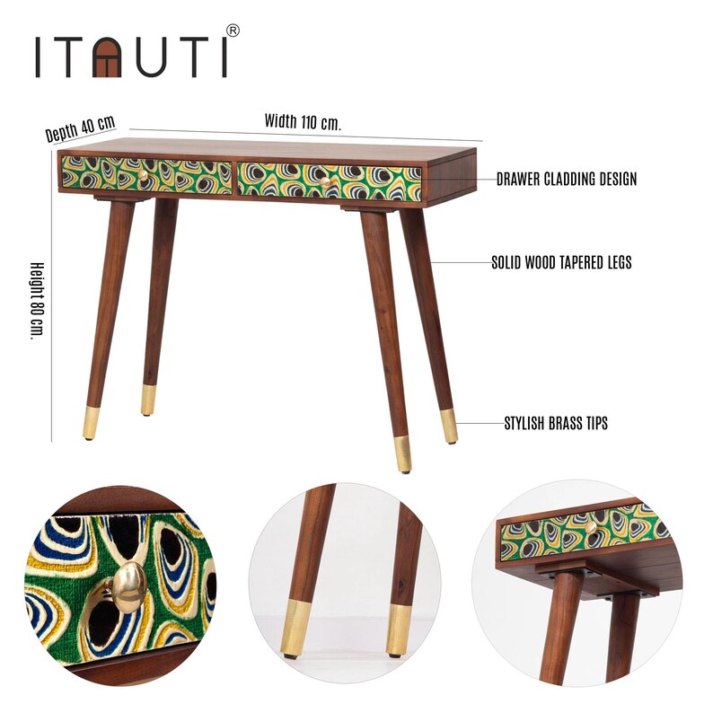 Hand-Painted Entryway Console Table
