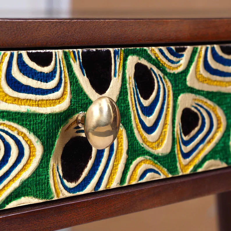 Hand-Painted Entryway Console Table