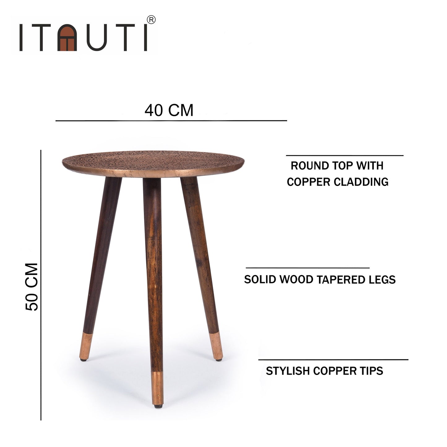 Hammered Copper Table