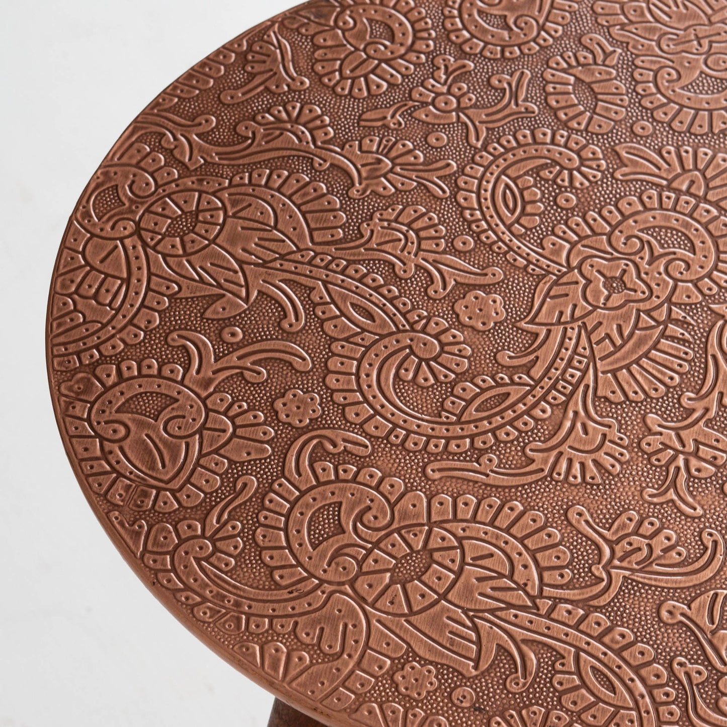 Metal Cladding Side Table