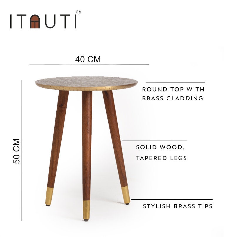 Brass Side Table