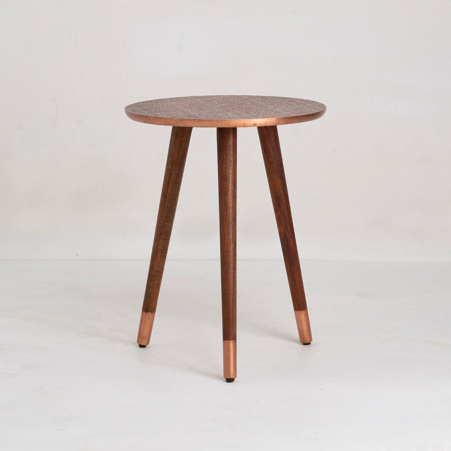 Brass-Copper cladding Side Table