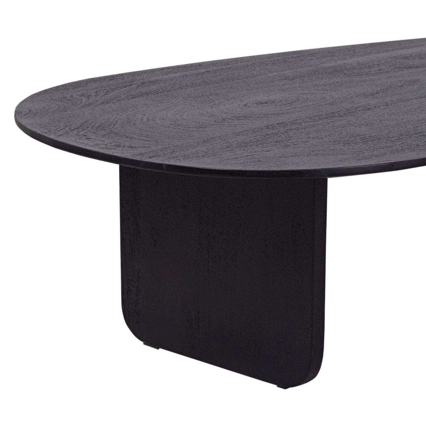 Organic Shape Solid Wood Black