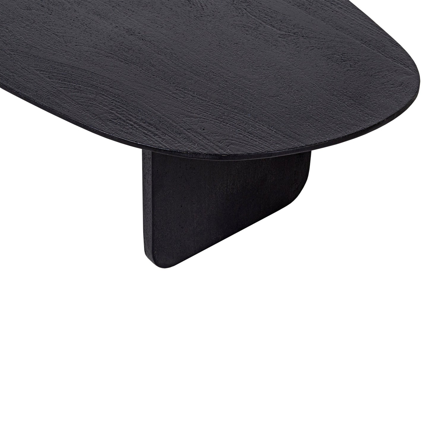 Organic Shape Solid Wood Black