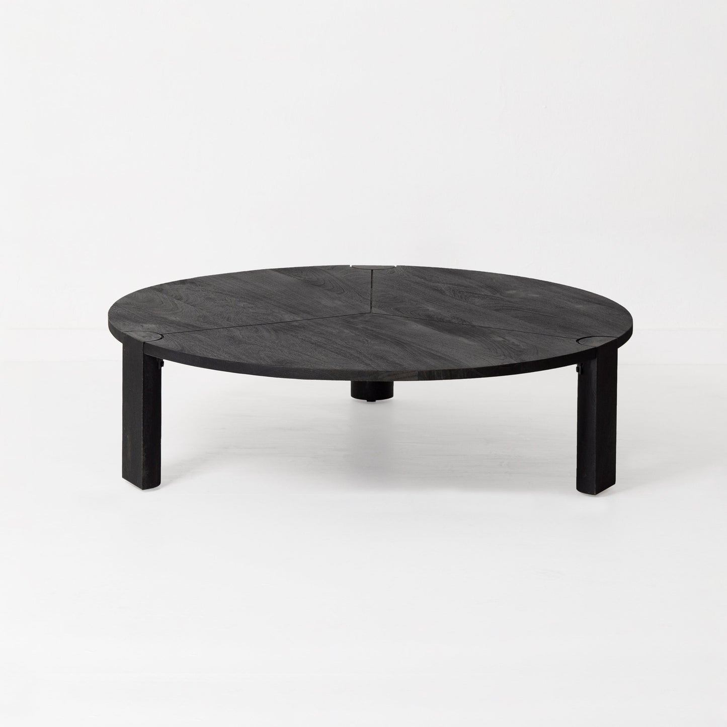 Round Black Coffee Table
