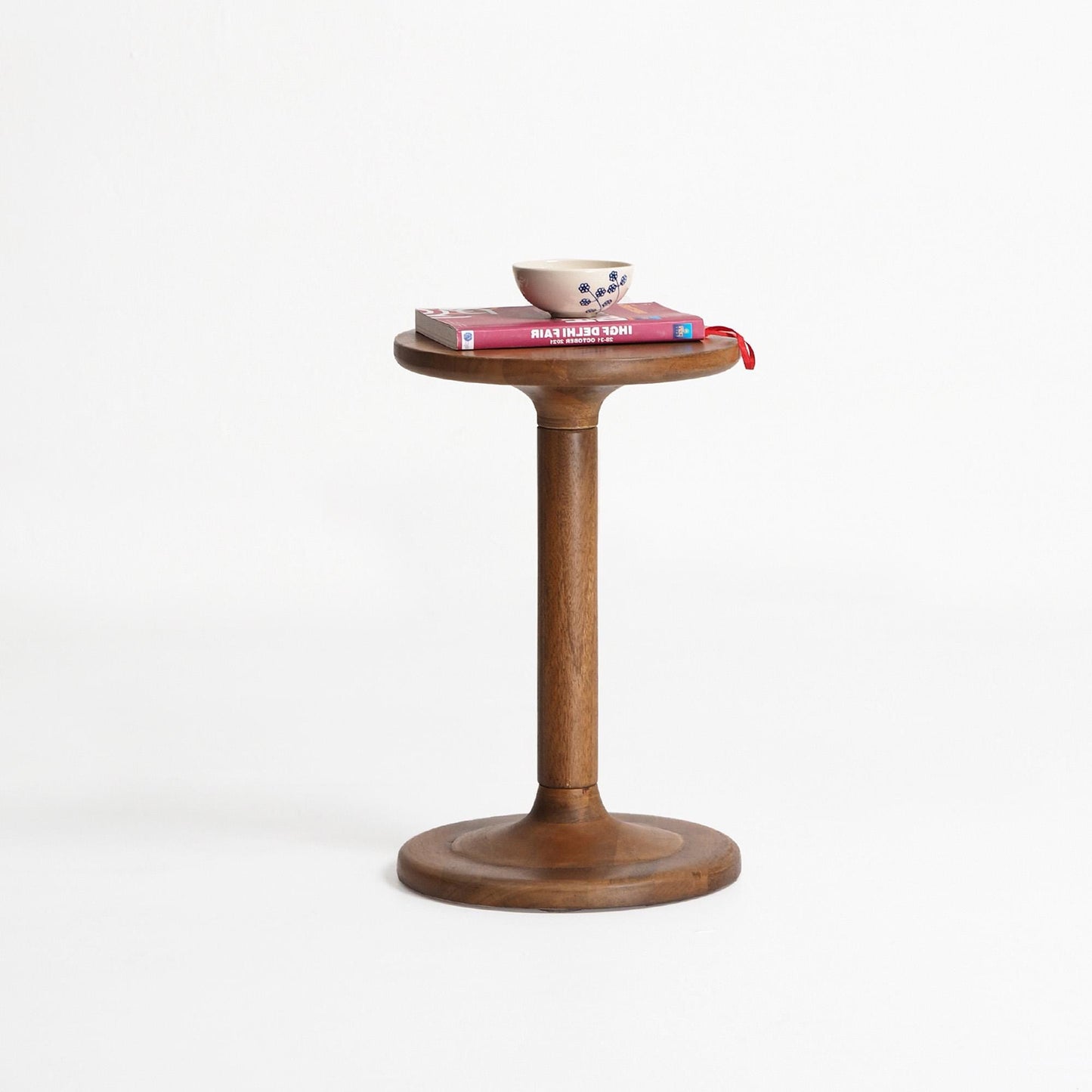Solid Mango Wood Pedestal Table