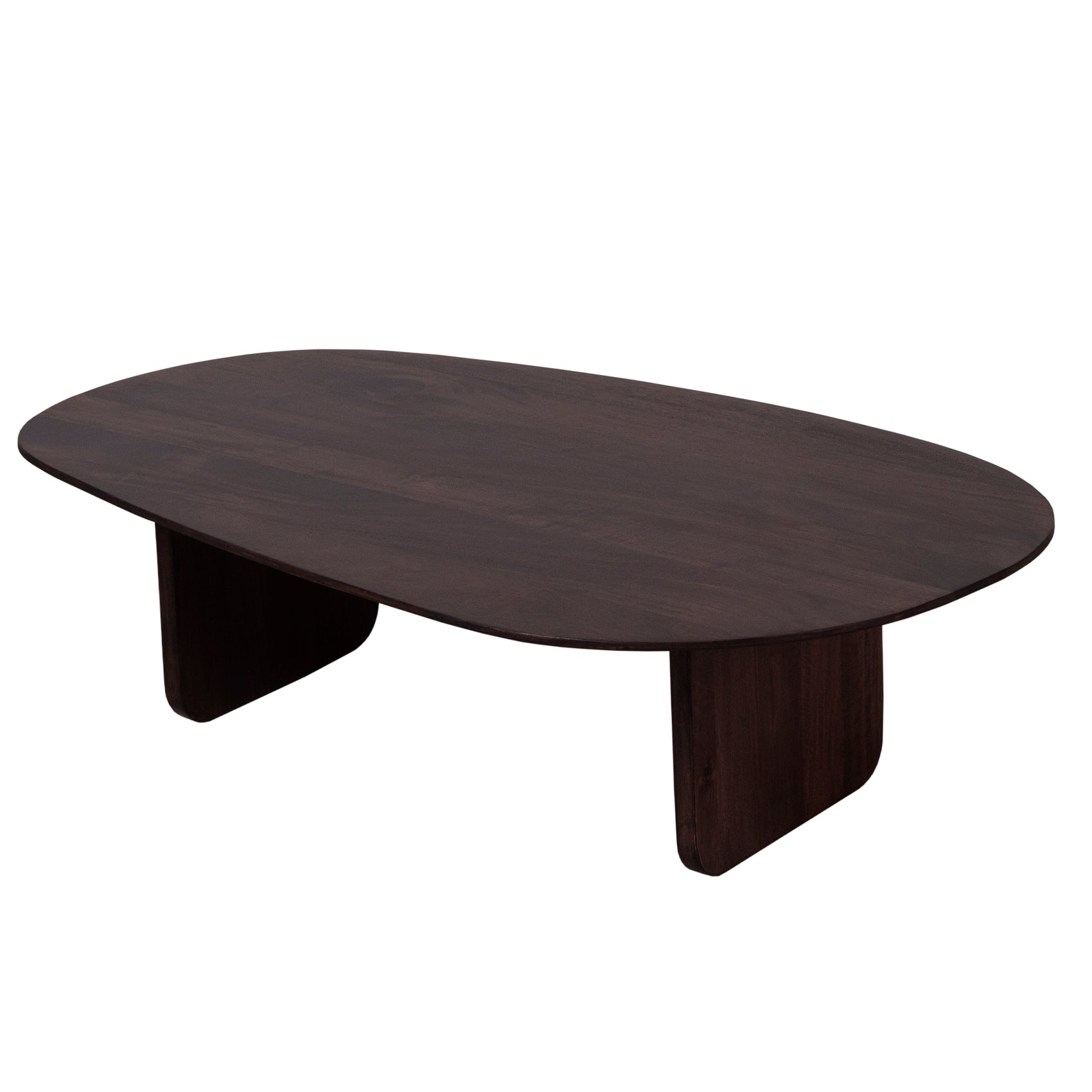 Organic Shape Solid Wood Black