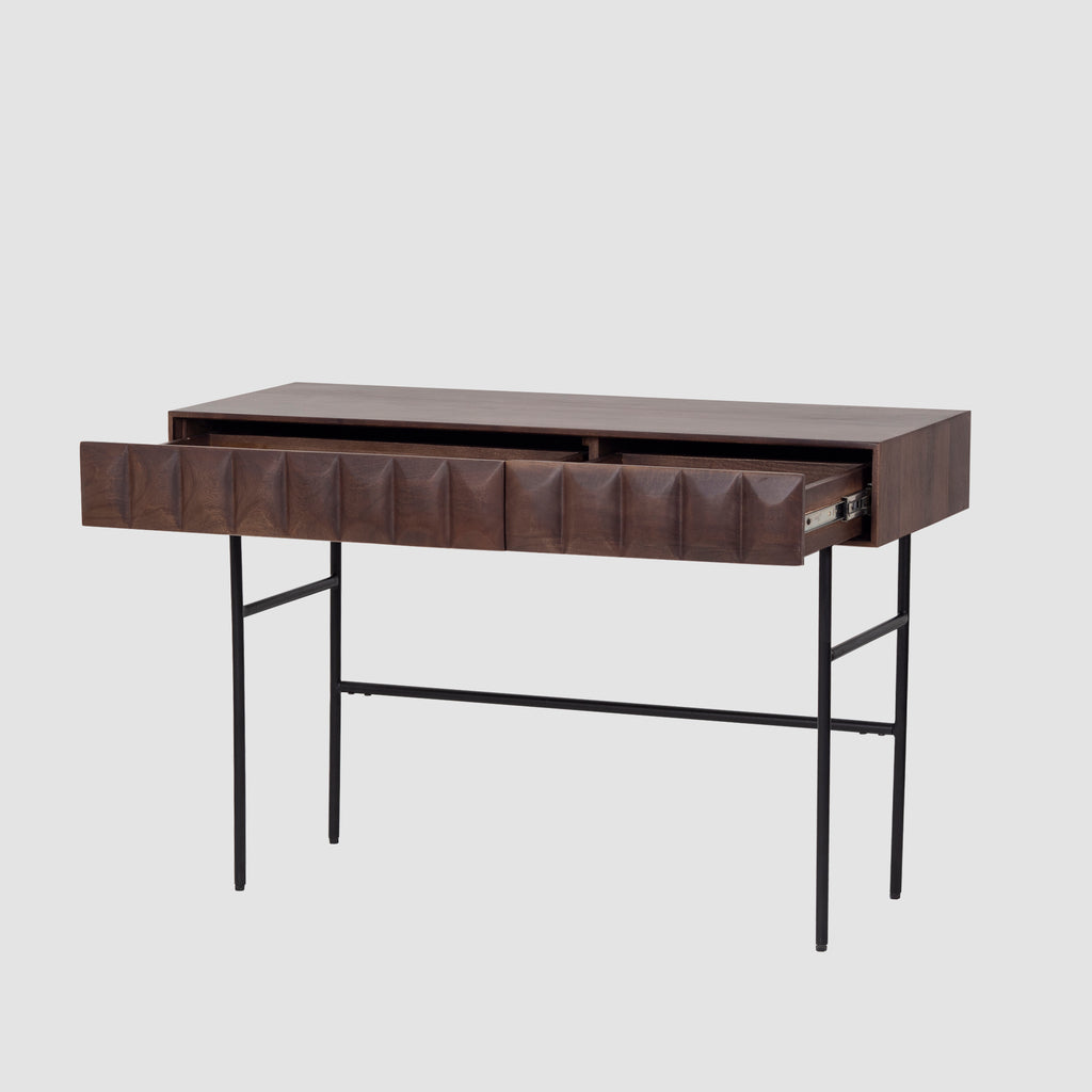 Walnut Wood Console Table