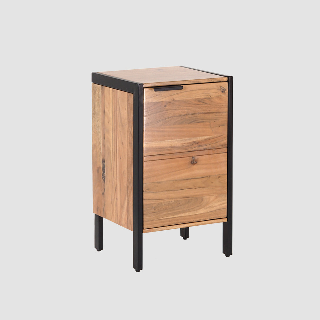 Acacia Wood Bedside Table