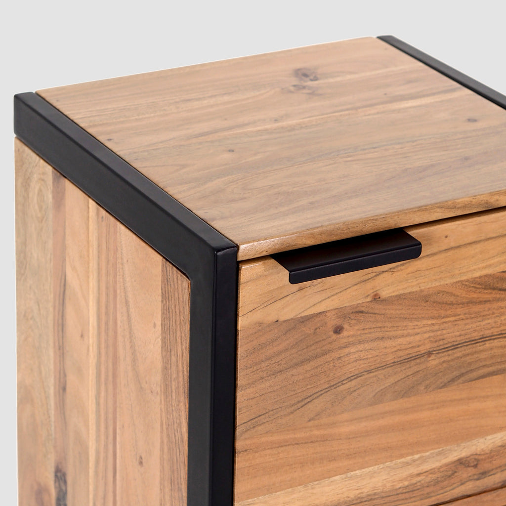 Acacia Wood Bedside Table