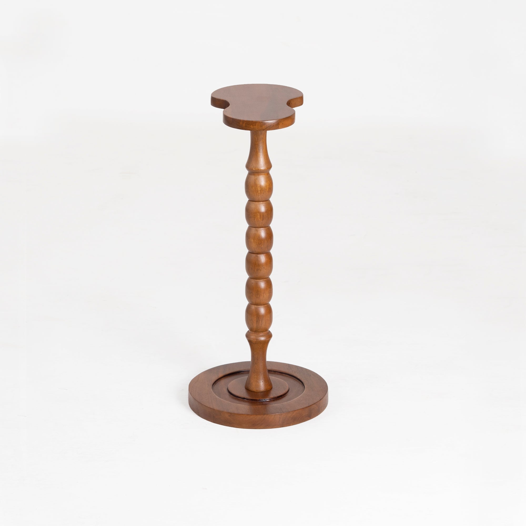 Handcrafted Wooden Pedestal Table