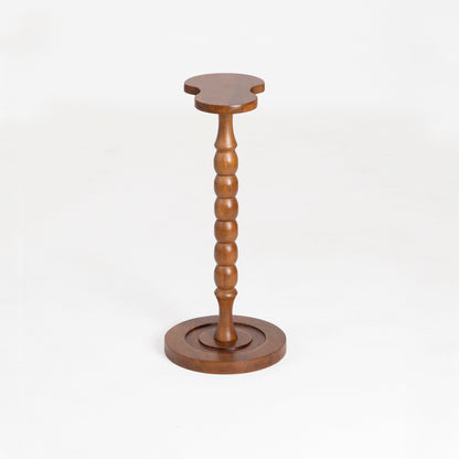 Handcrafted Wooden Pedestal Table