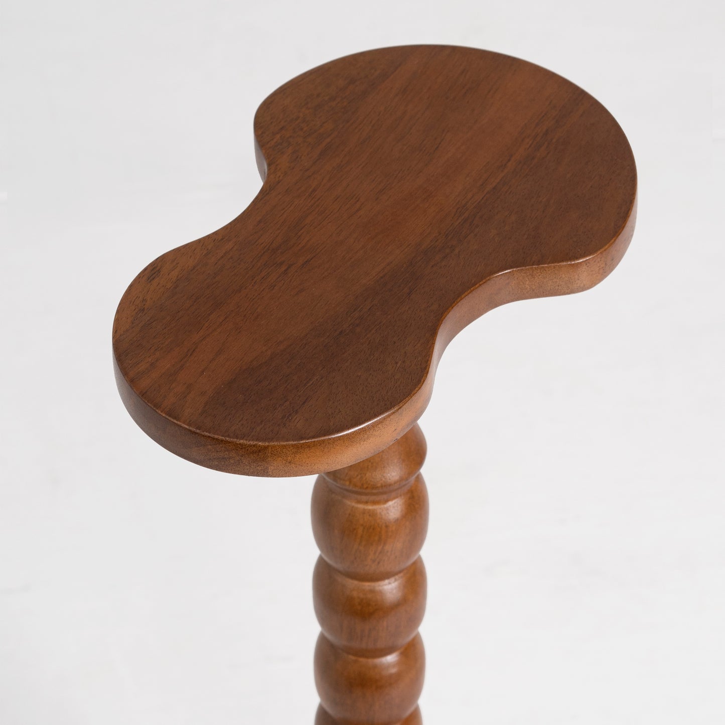 Handcrafted Wooden Pedestal Table
