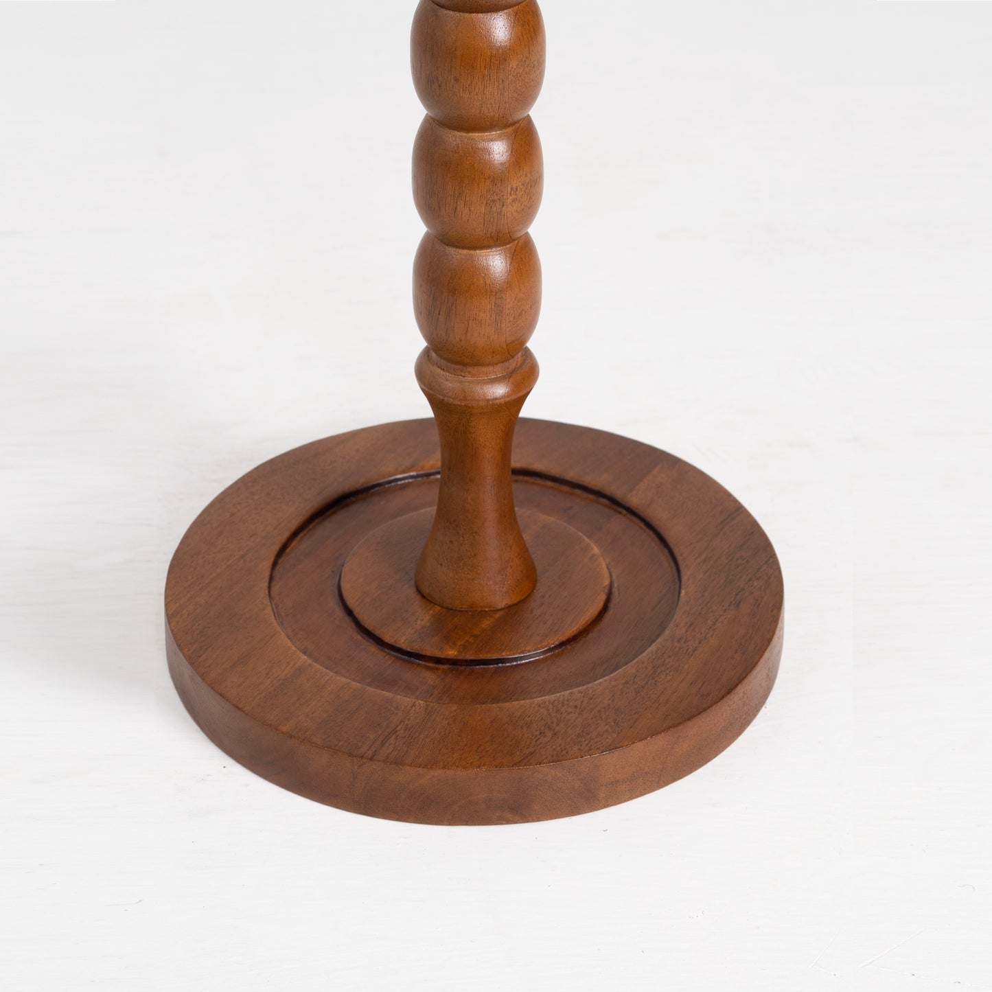 Handcrafted Wooden Pedestal Table
