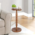 Handcrafted Wooden Pedestal Table