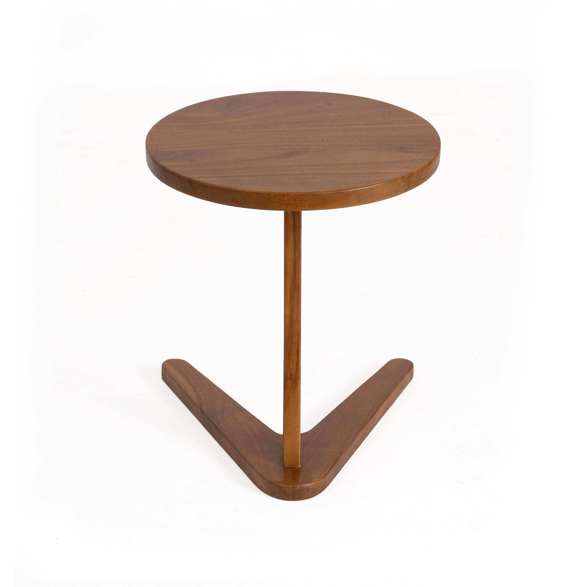 Wooden Side Table with Round Top