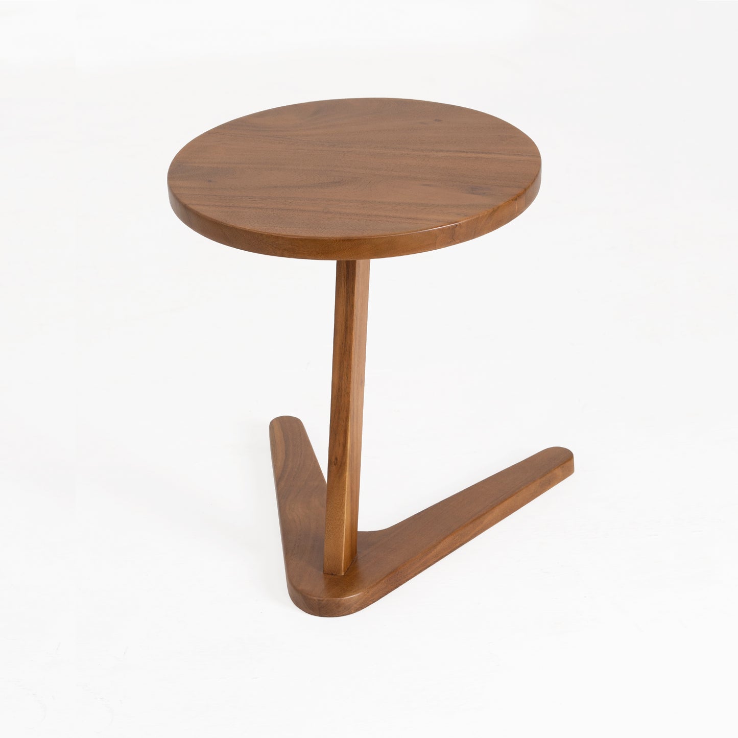 Wooden Side Table with Round Top