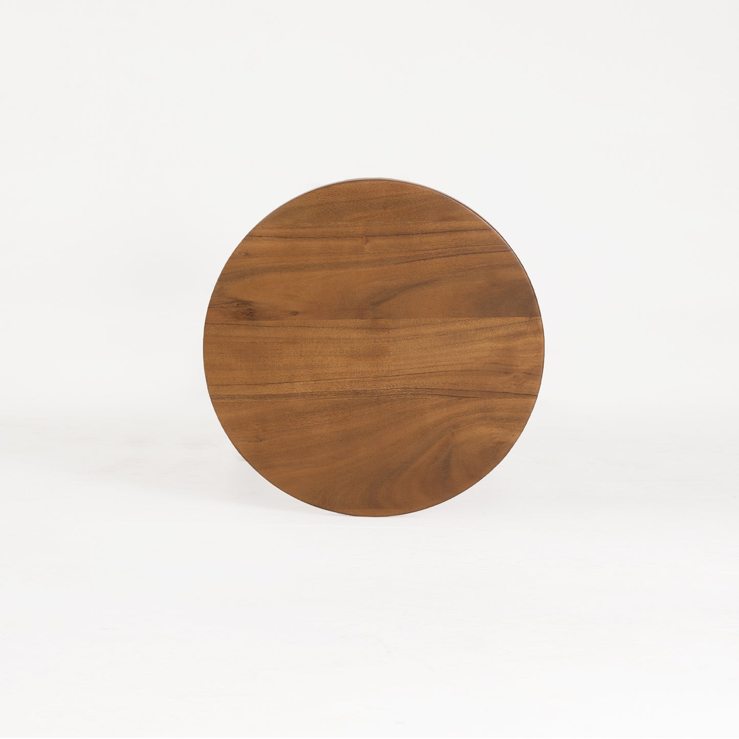 Wooden Side Table with Round Top