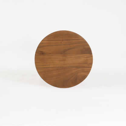 Wooden Side Table with Round Top