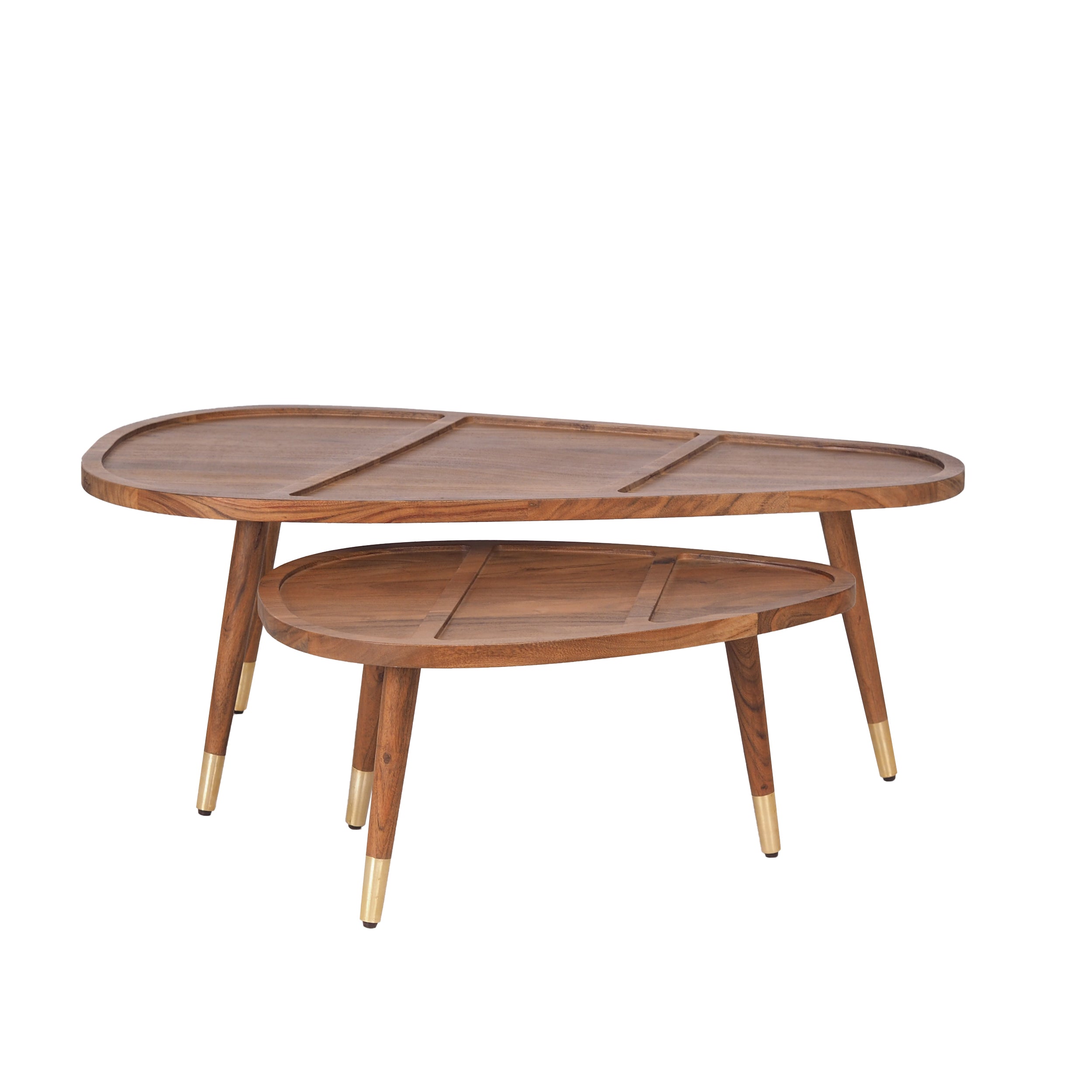 Mid Century Modern Nesting Coffee Table Set