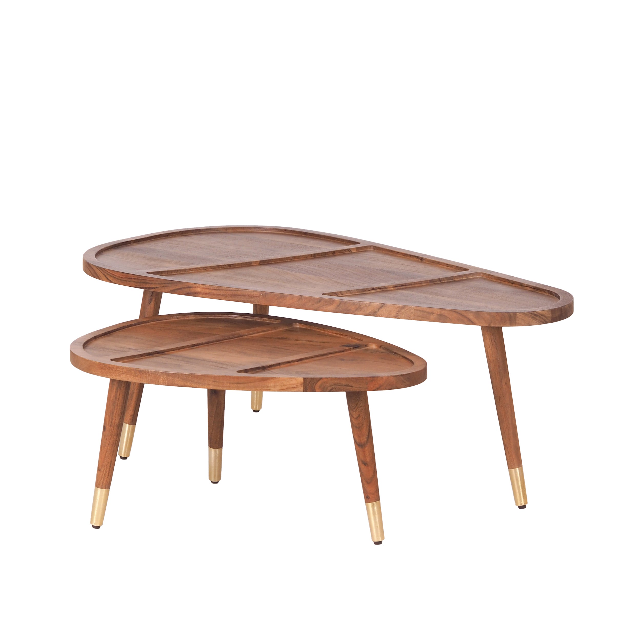 Mid Century Modern Nesting Coffee Table Set
