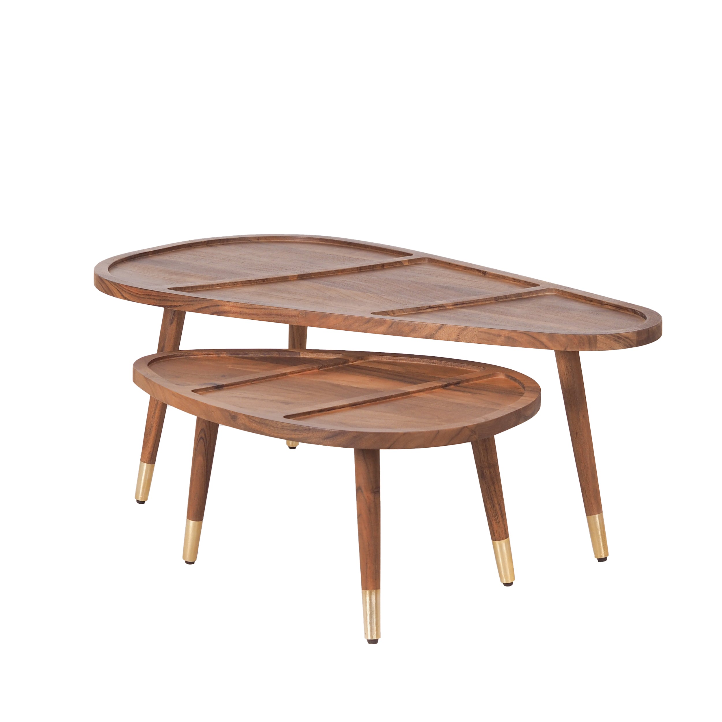 Mid Century Modern Nesting Coffee Table Set