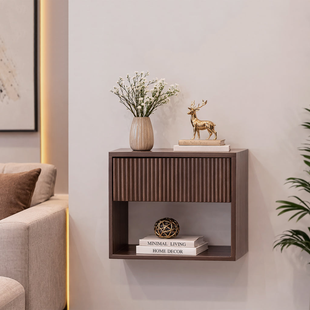 Wall Shelf Bed  Side Table