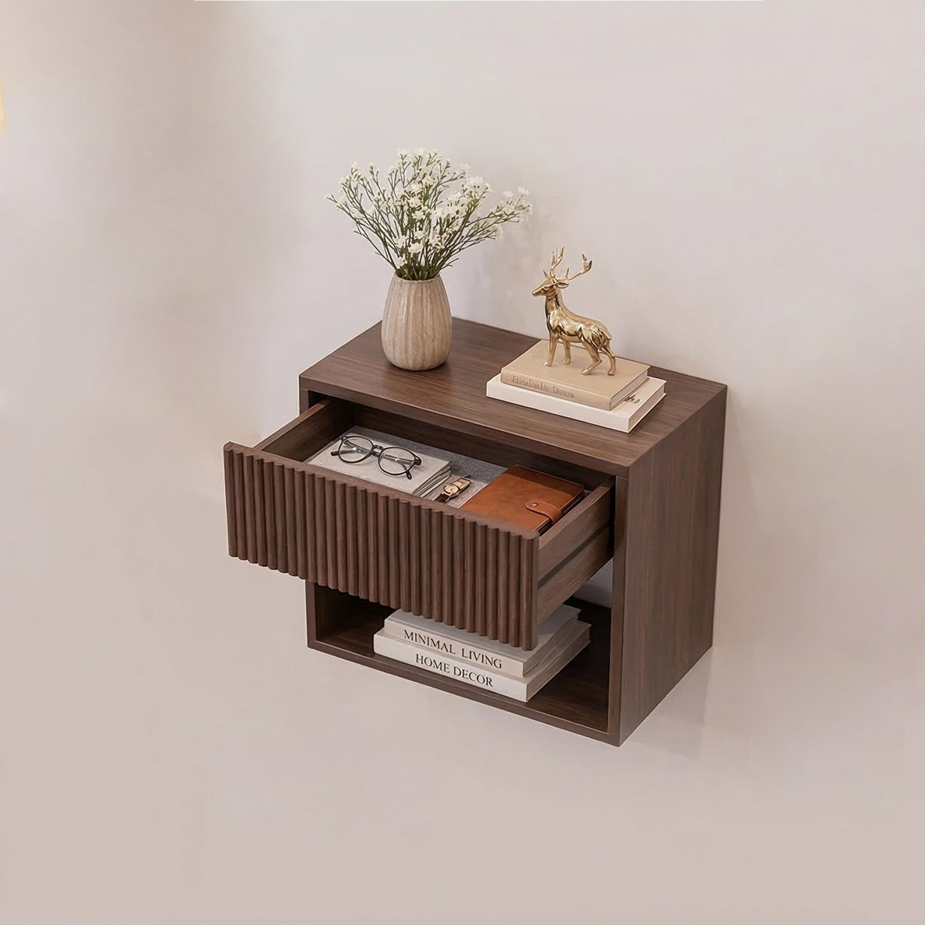 Wall Shelf Bed  Side Table
