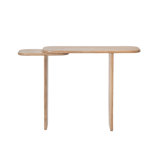 Dual-Tier Solid Wood Console Table