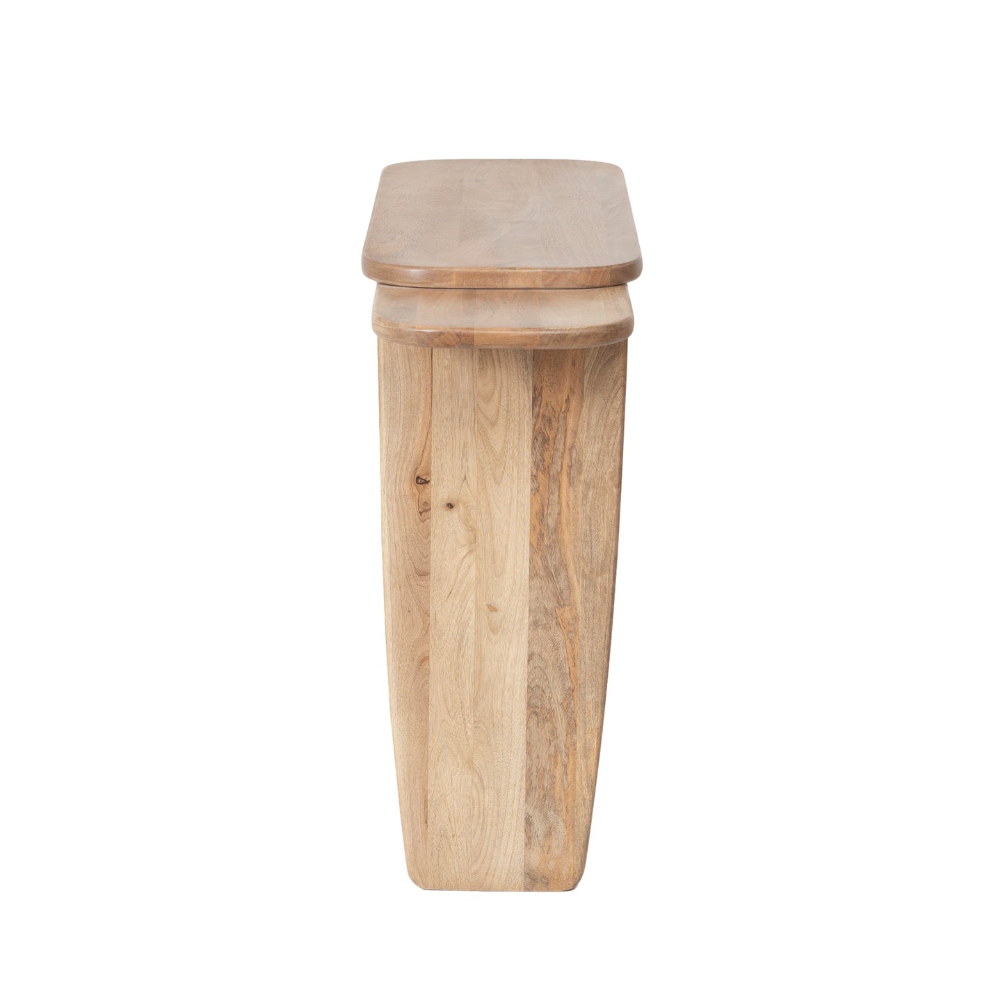 Dual-Tier Solid Wood Console Table