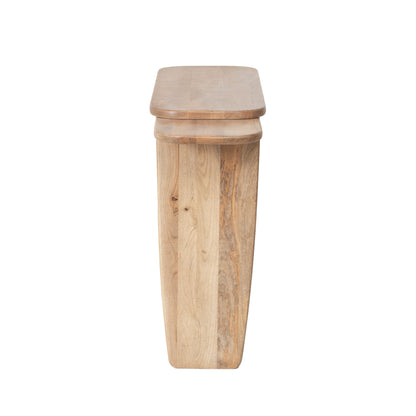Dual-Tier Solid Wood Console Table