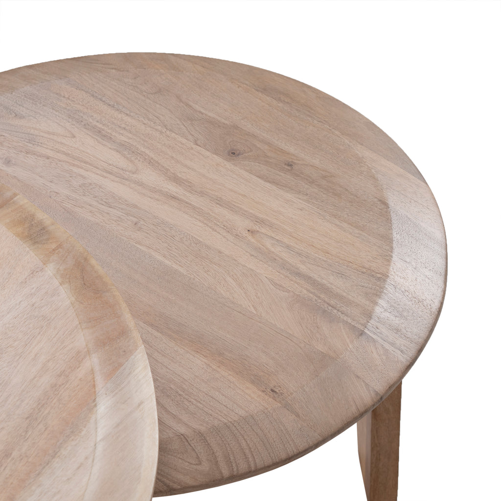 Mango Wood Nesting Coffee Table Set