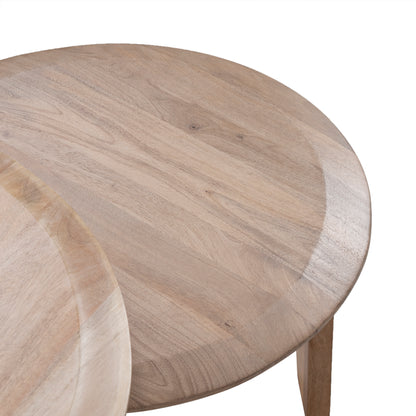 Solid Wood Nesting Coffee Table Set