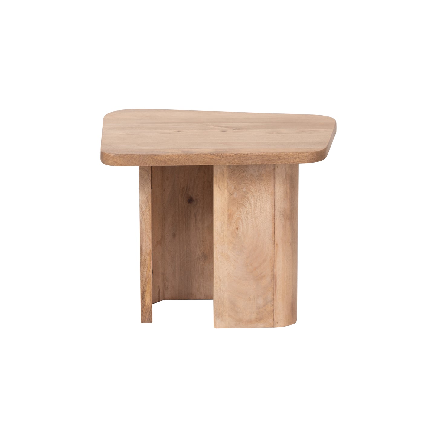 Solid Wood End Table – Natural Finish