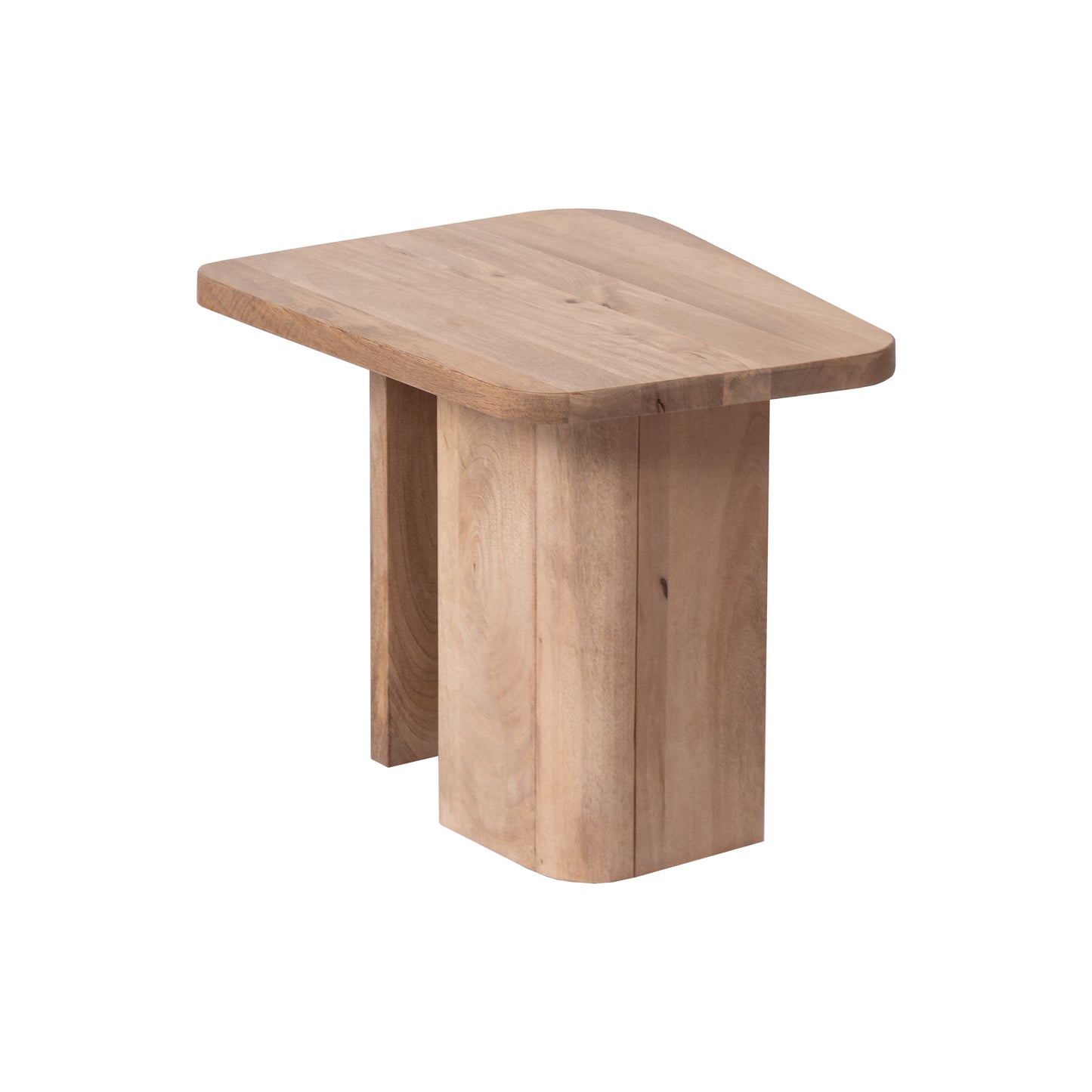 Solid Wood End Table – Natural Finish