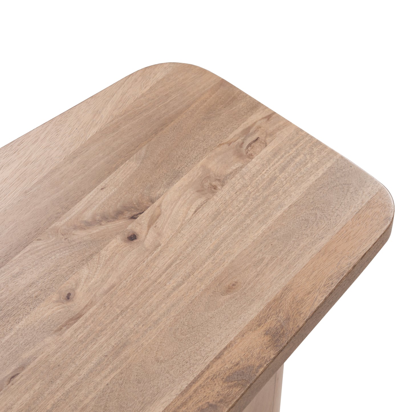 Solid Wood End Table – Natural Finish