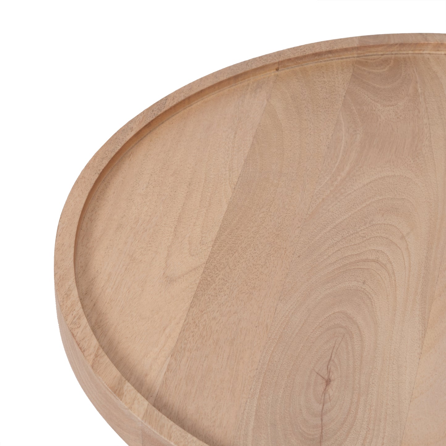 Round Solid Wood Nesting Coffee Tables (Set of 2)