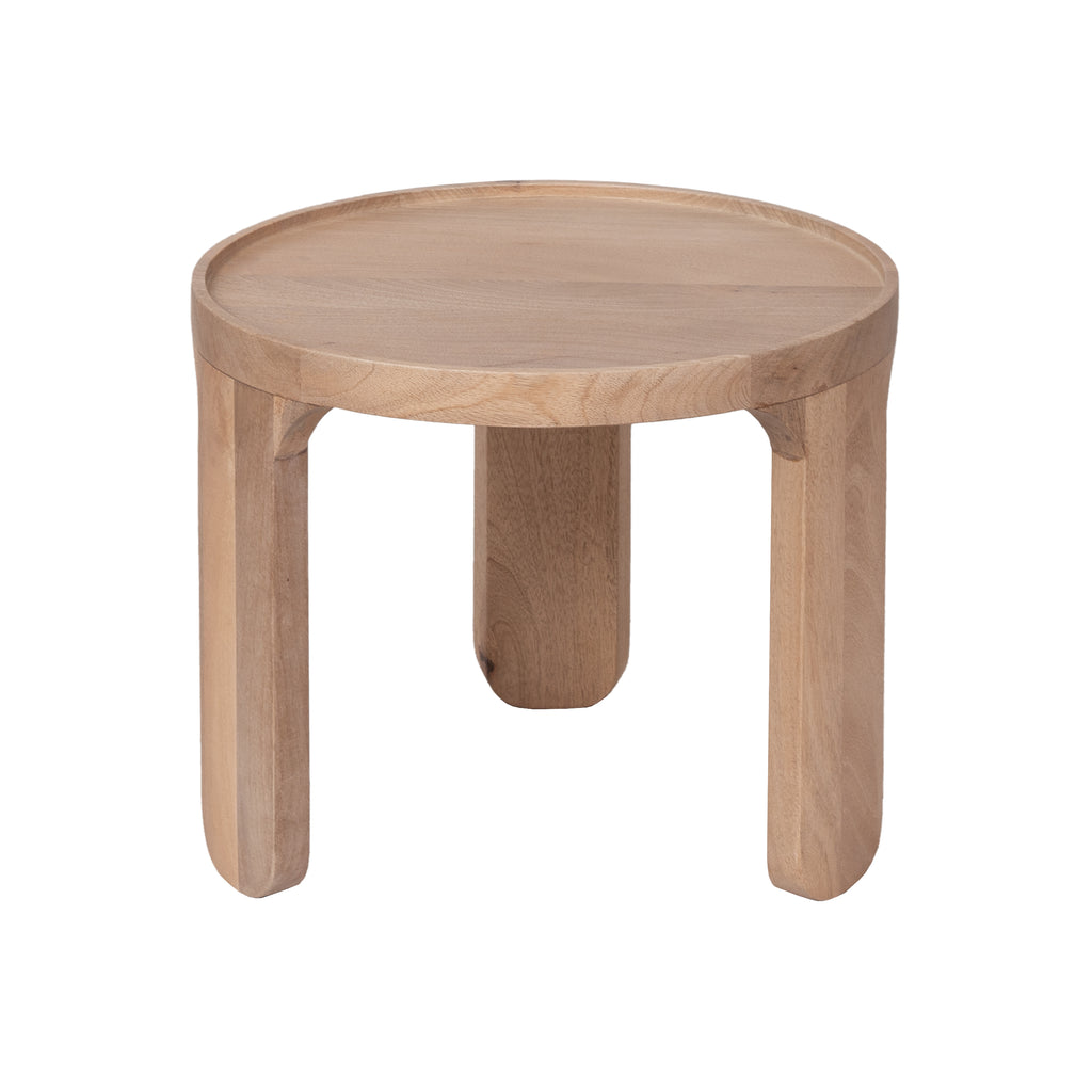 Round Solid Wood Nesting Coffee Tables (Set of 2)